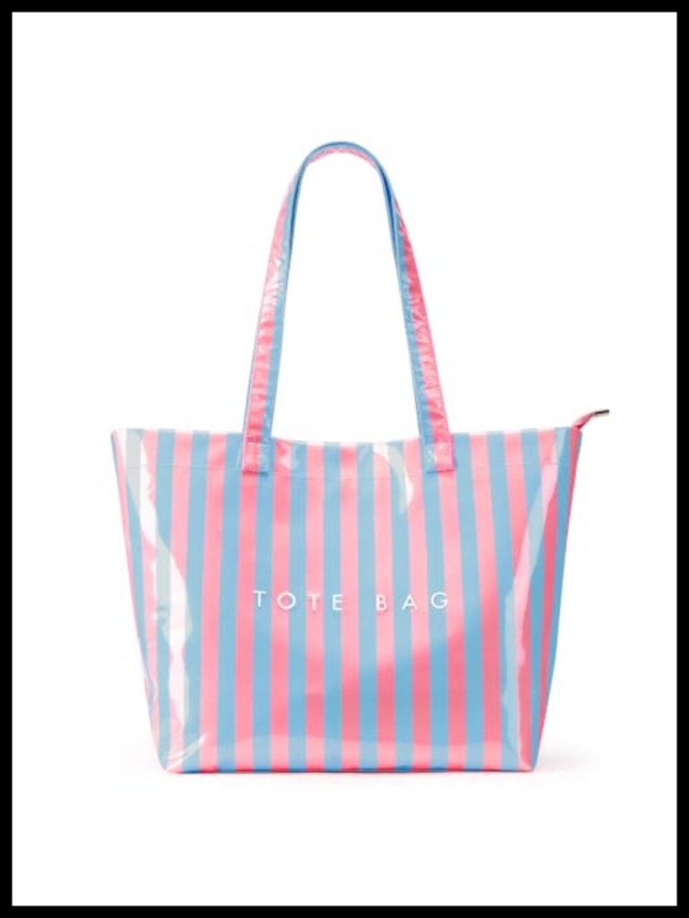 PVC Zipper Tote Bag Jelly Plastic Kraft Paper Summer Beach Bag